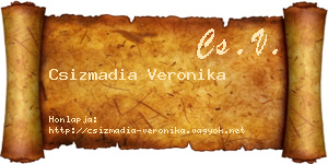 Csizmadia Veronika névjegykártya