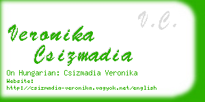 veronika csizmadia business card